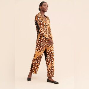 FARM Rio Mixed Banana Jumpsuit
Geometric Patterned in  Black and Brown